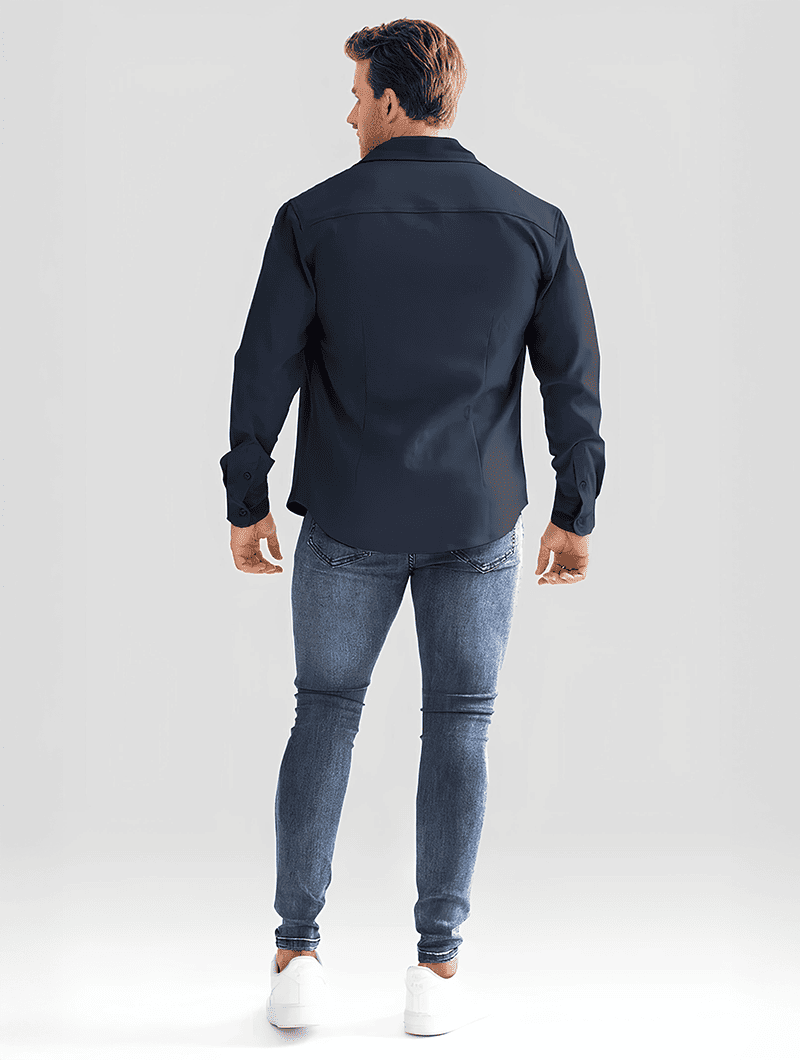 Simon Overshirt - Navy Blue