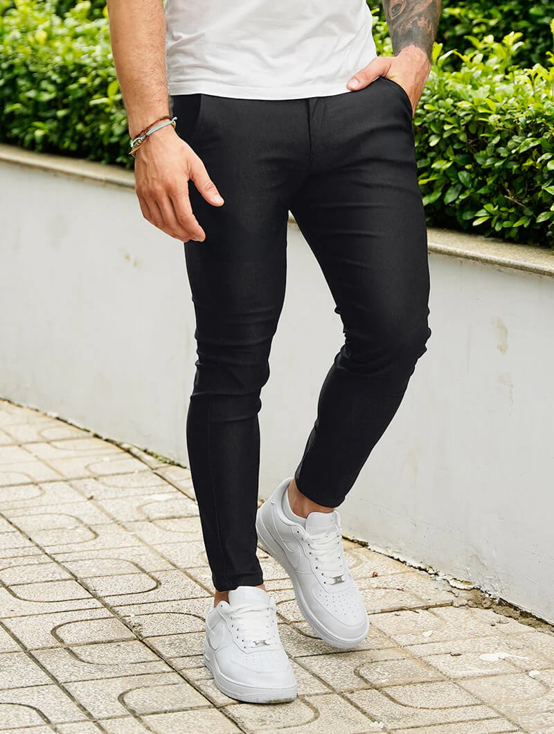 Smart Fit Set | Noa Pants Black + Aleano White T-Shirt