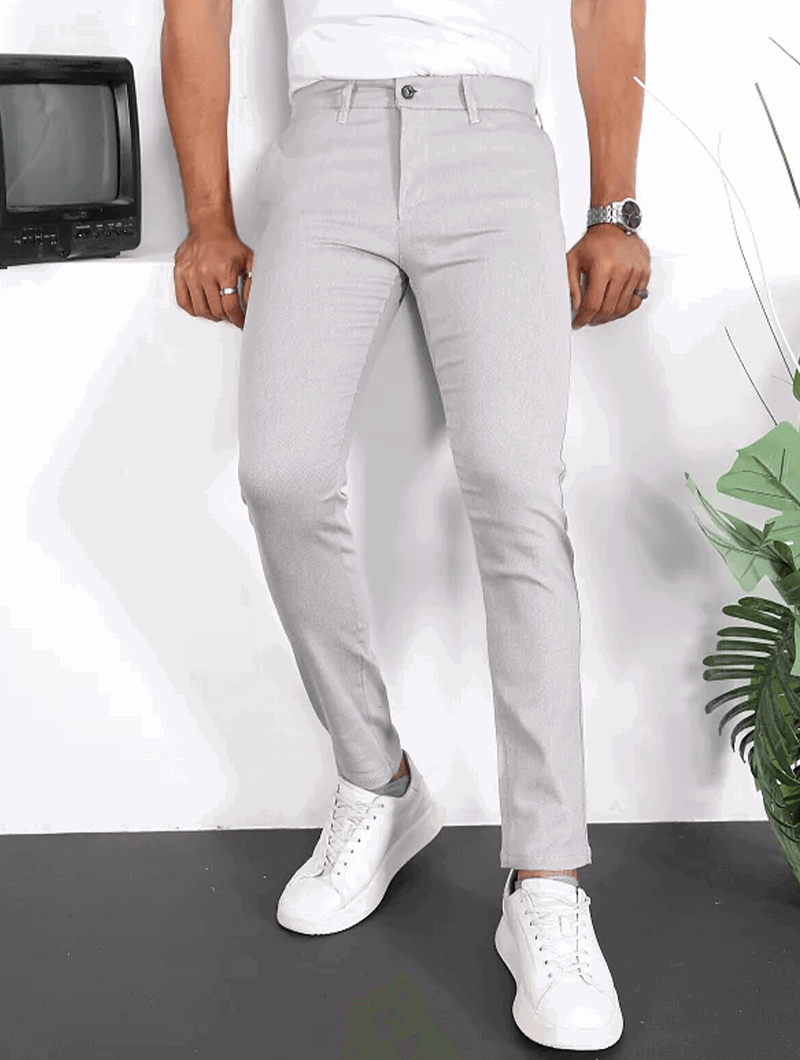 Noa Stretch Pants - Hellgrau