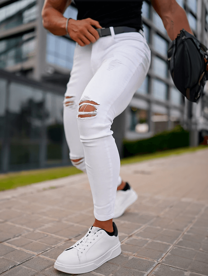 Jeans strappati Vega - Bianchi