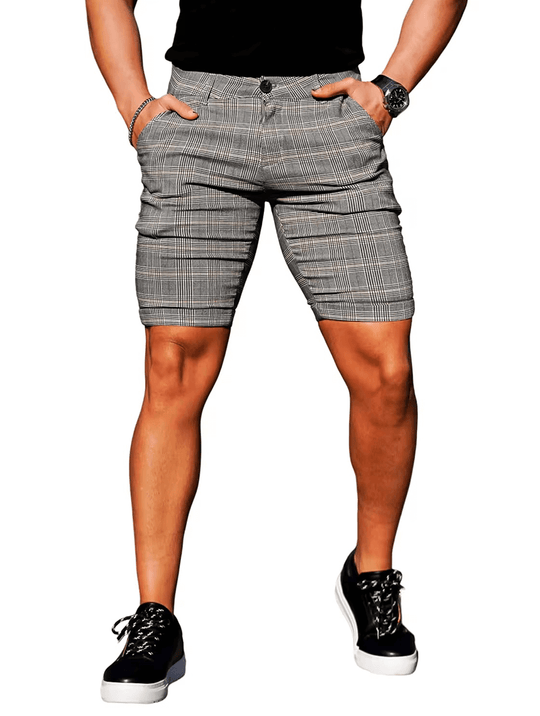 Downtown Casual Shorts -  Plaid