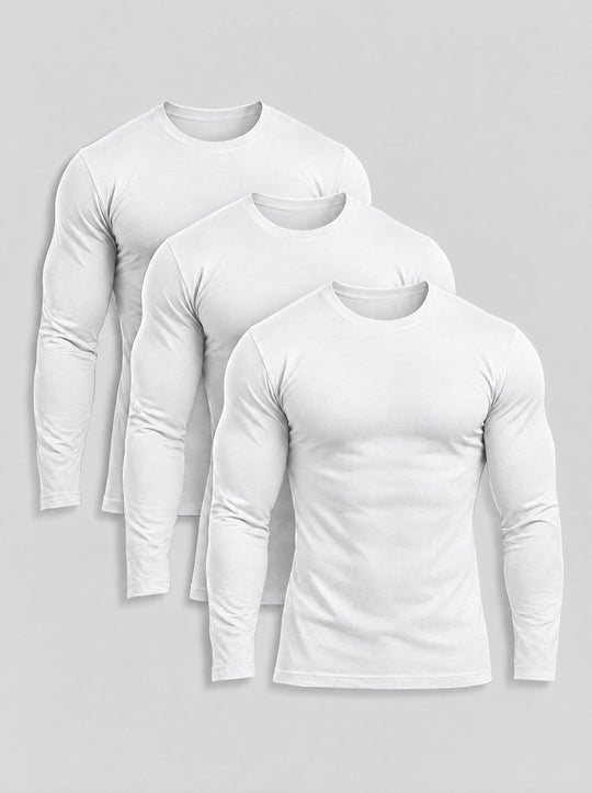 White Long Sleeve 3-Pack | Tano