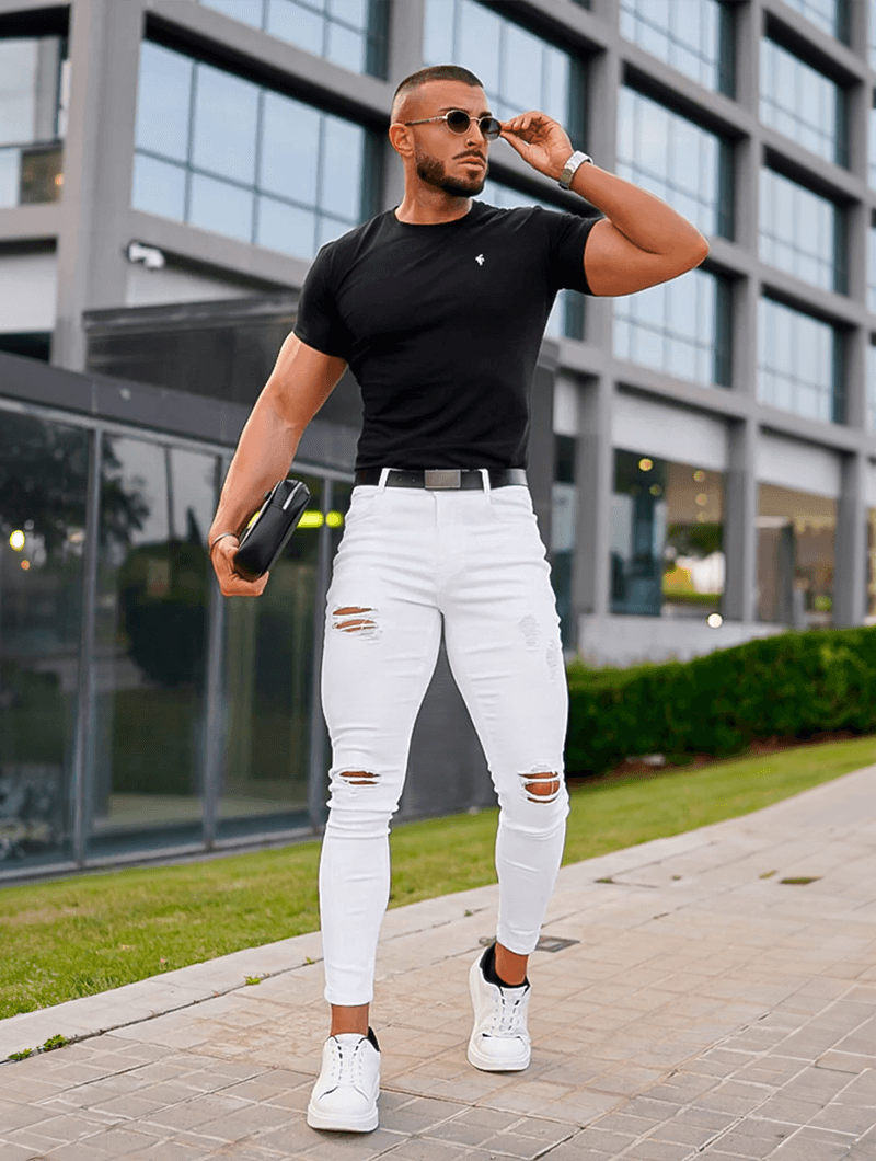 Jeans strappati Vega - Bianchi