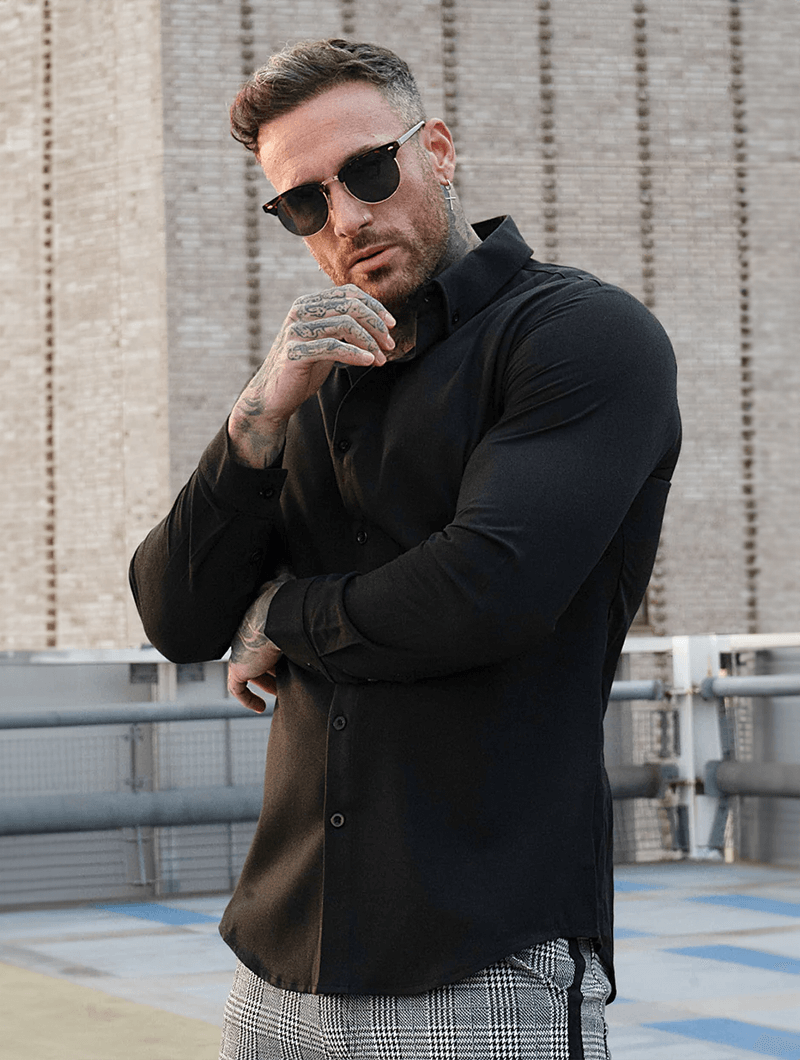 Marcus Tailored Shirt - Schwarz