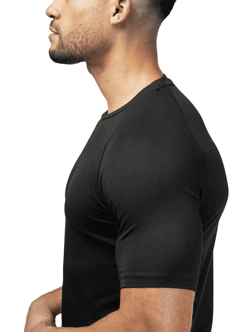 Smart Fit Set | Noa Pants Khaki + Aleano Black T-Shirt