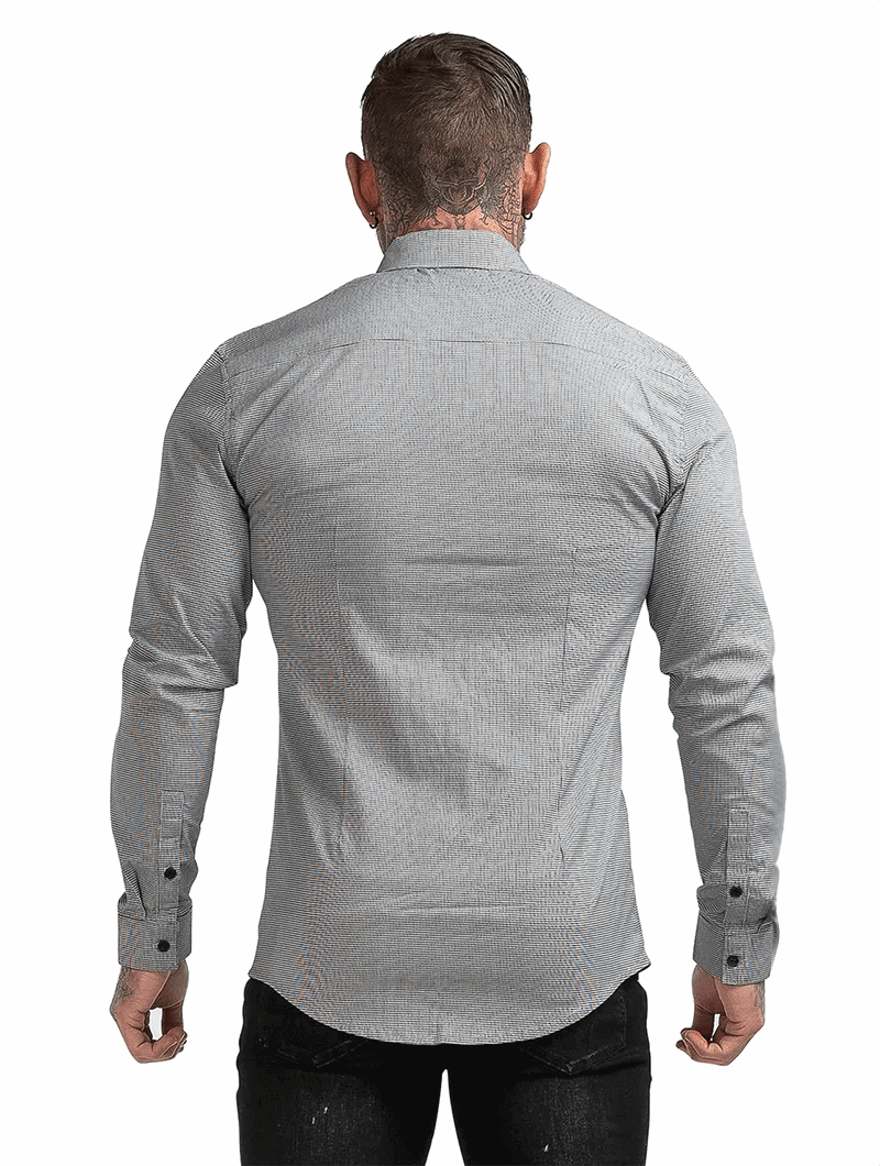 Nolan Classic Shirt - Plain Grau