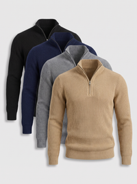 Zip Knit Sweater 4-Pack | Valerio