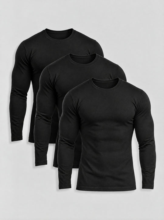 Black Long Sleeve 3-Pack | Tano