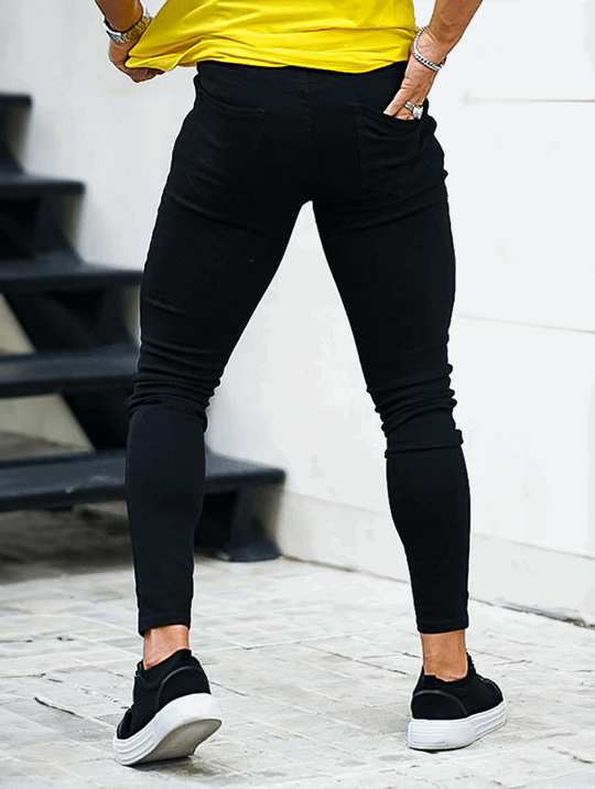 Paul Denim Jeans - Schwarz Ripped