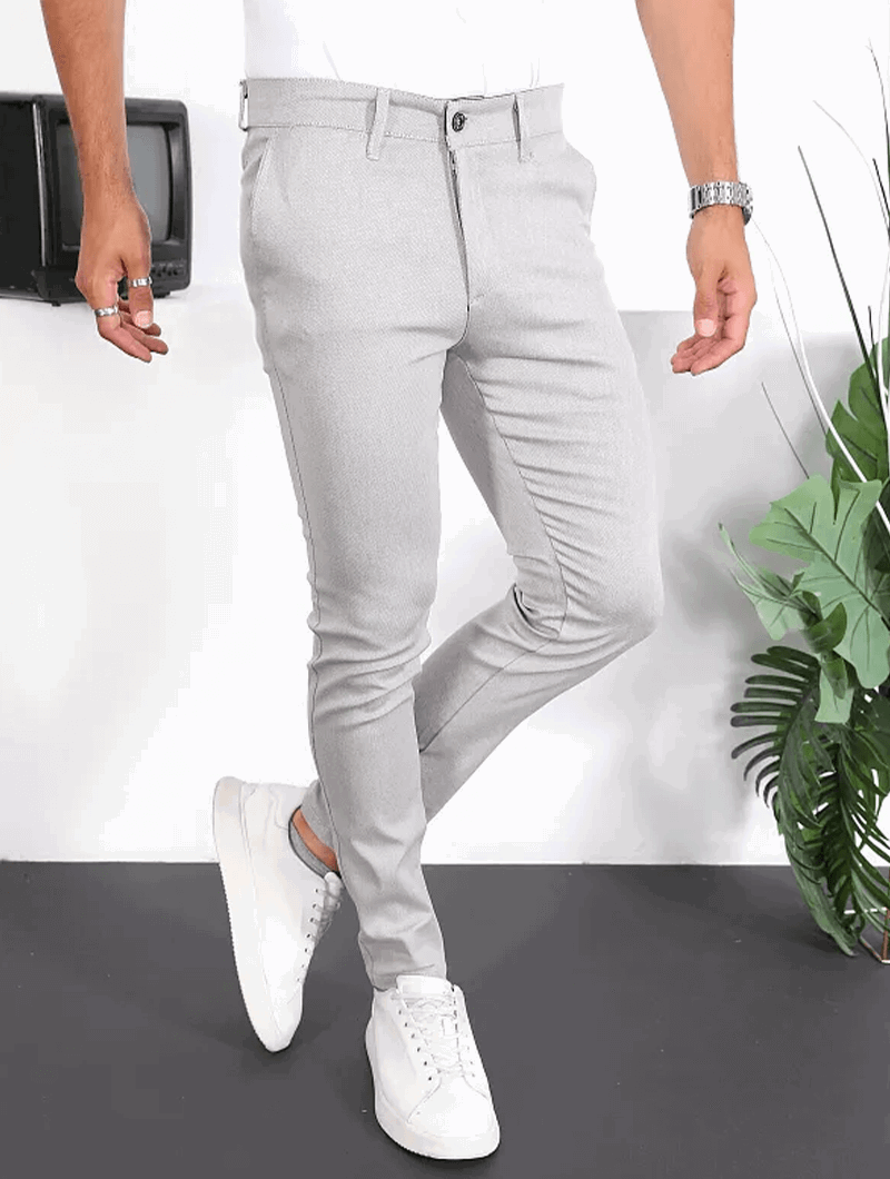 Noa Stretch Pants - Hellgrau