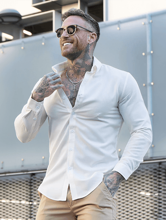 Marcus Tailored Shirt - Weiß