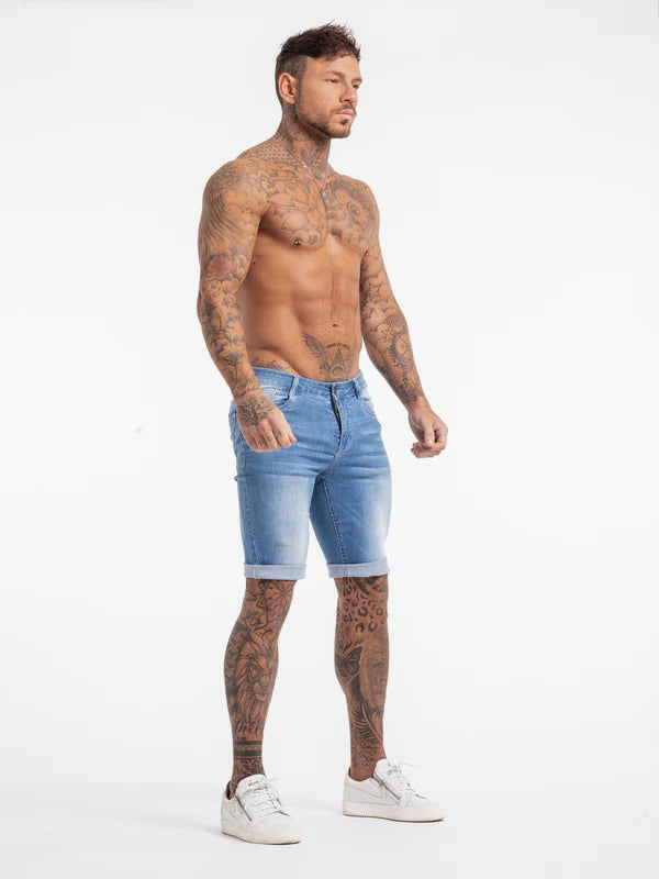 Marbella Denim Shorts - Hellblau