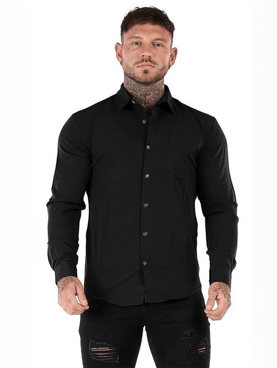 Marcus Tailored Shirt - Schwarz