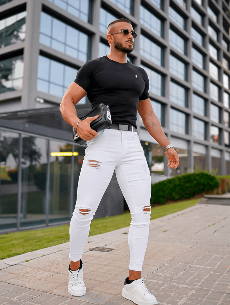 Jeans strappati Vega - Bianchi