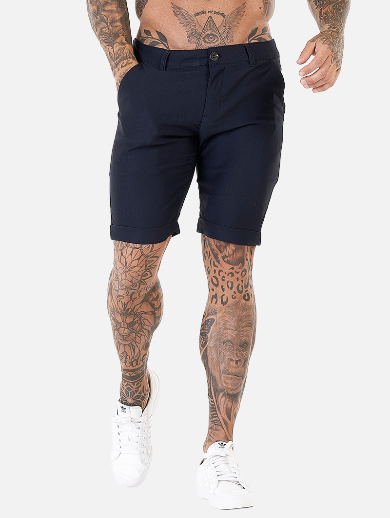 Noa Stretch Shorts - Navy Blue