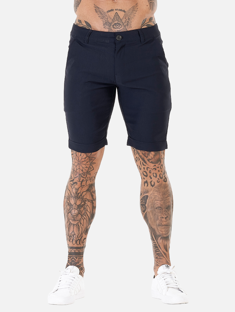 Noa Stretch Shorts - Navy Blue