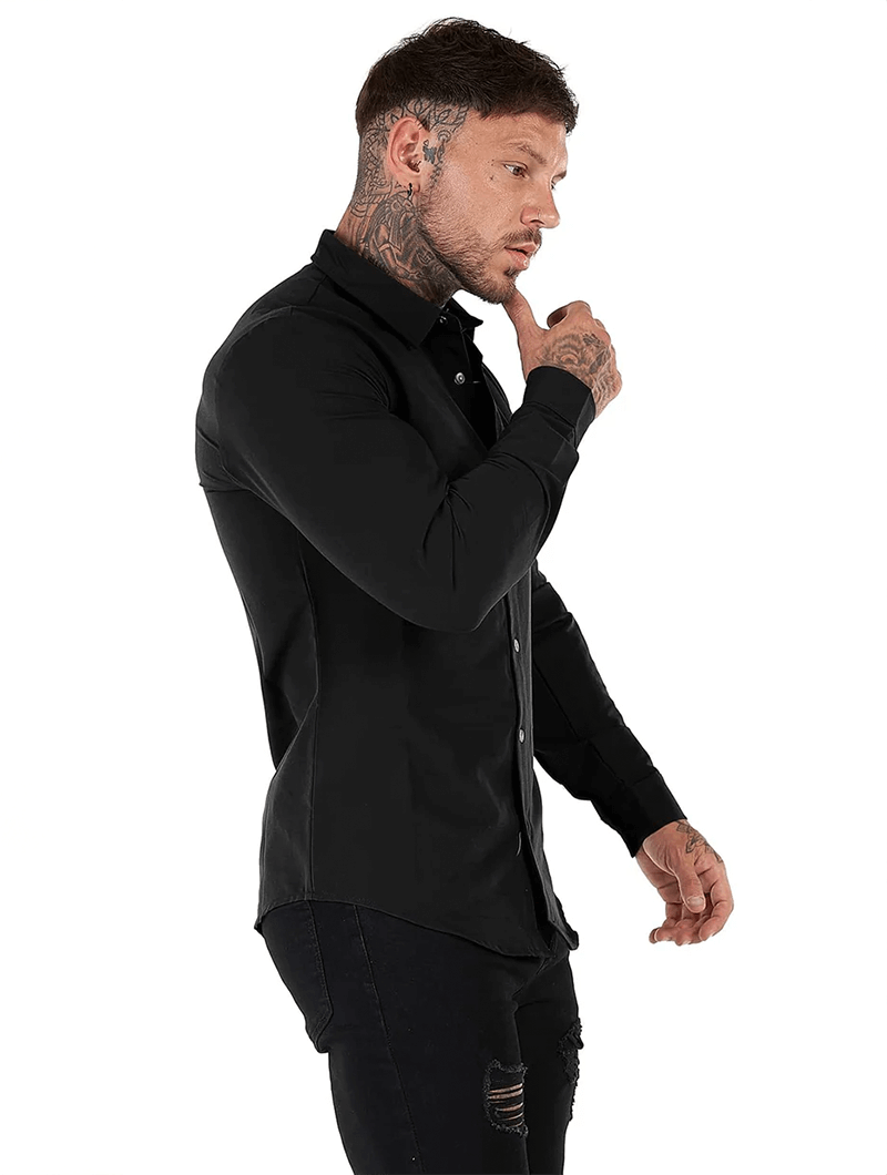 Marcus Tailored Shirt - Schwarz