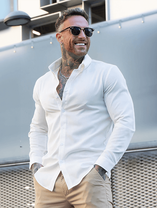 Marcus Tailored Shirt - Weiß