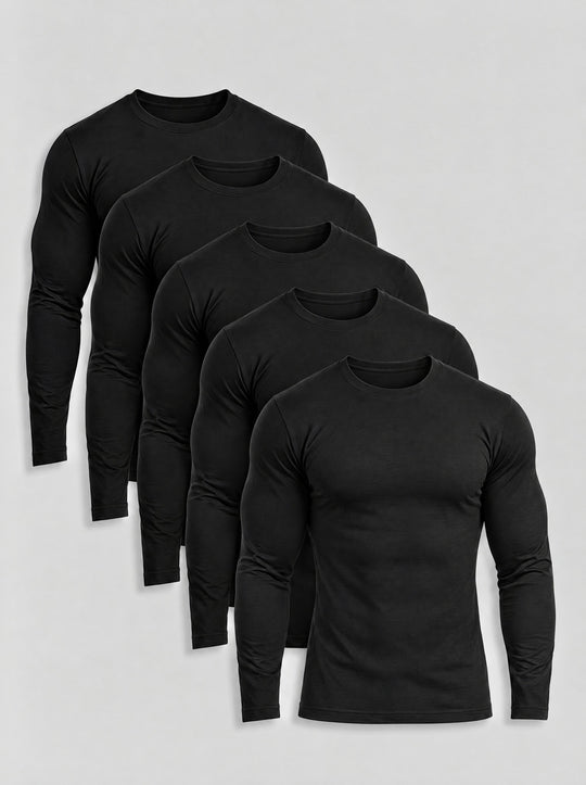 Black Long Sleeve 5-Pack | Tano