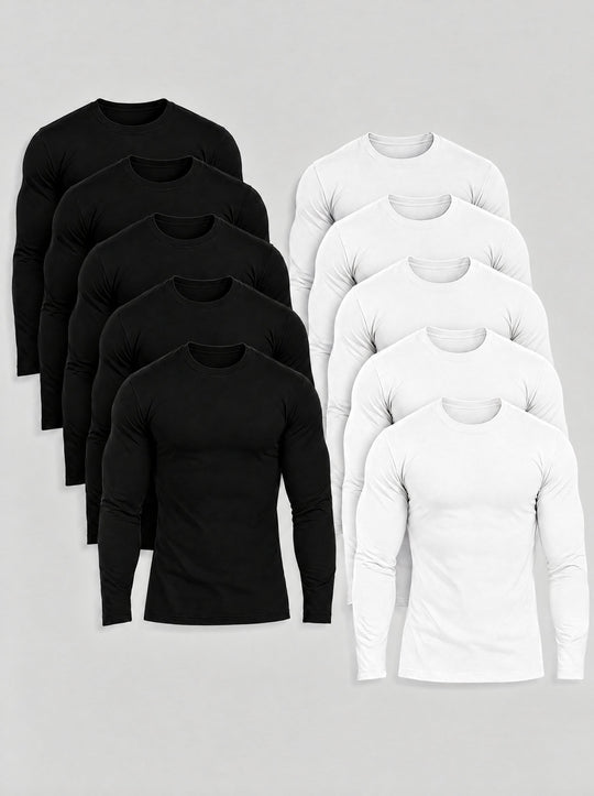 Black & White Long Sleeve 10-Pack | Tano
