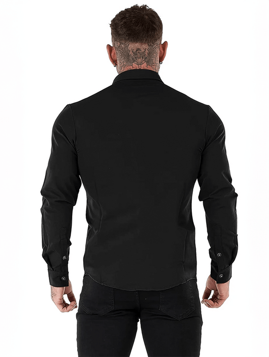 Marcus Tailored Shirt - Schwarz