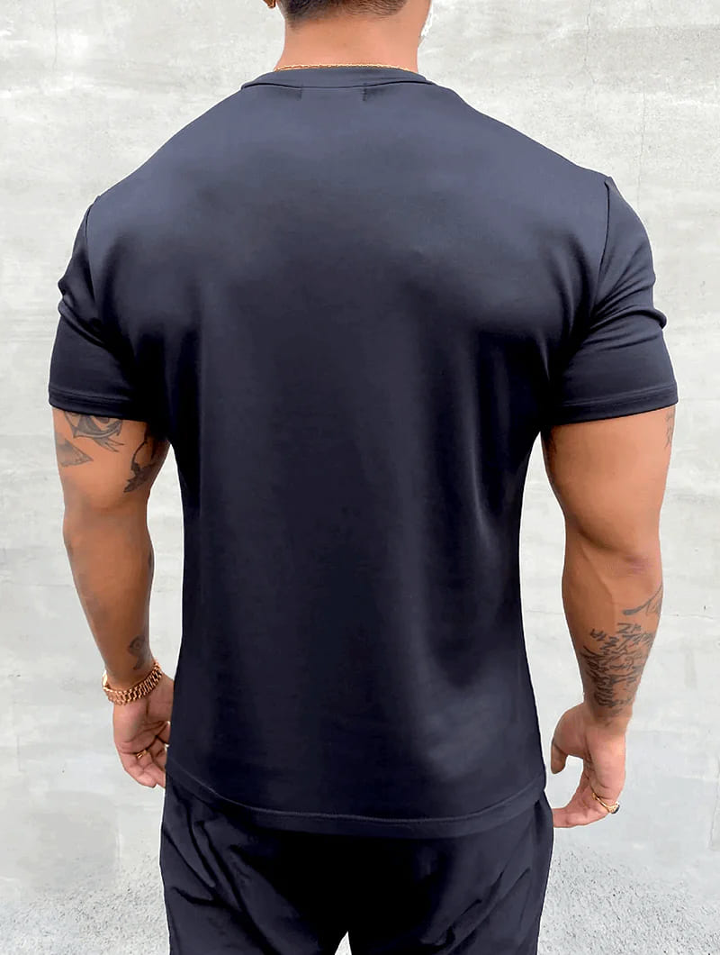 Smart Fit Set | Noa Pants Khaki + Aleano Black T-Shirt