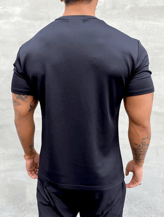 Smart Fit Set | Noa Pants Khaki + Aleano Black T-Shirt