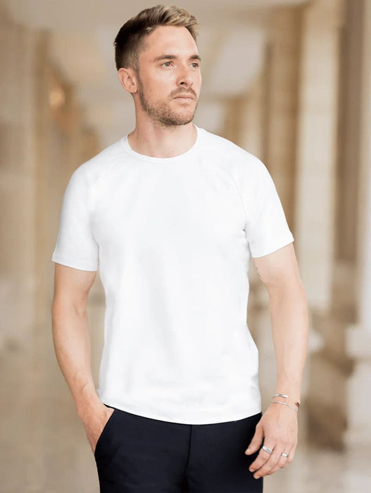 Smart Fit Set | Noa Pants Black + Aleano White T-Shirt