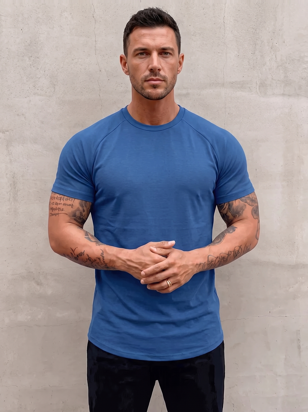 Aleano Fit T-Shirt - Denim Blue