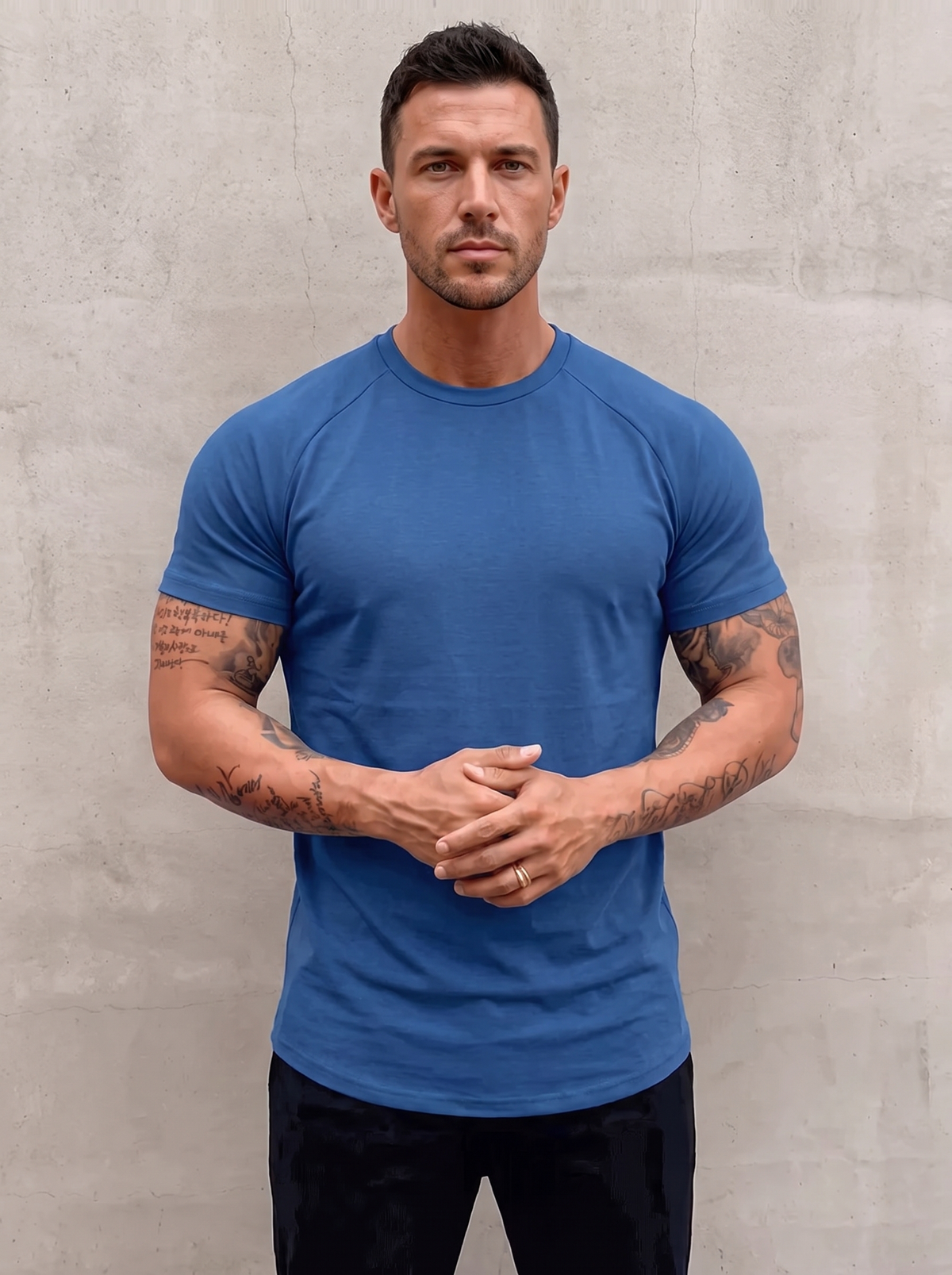 Aleano Fit T-Shirt - Denim Blue