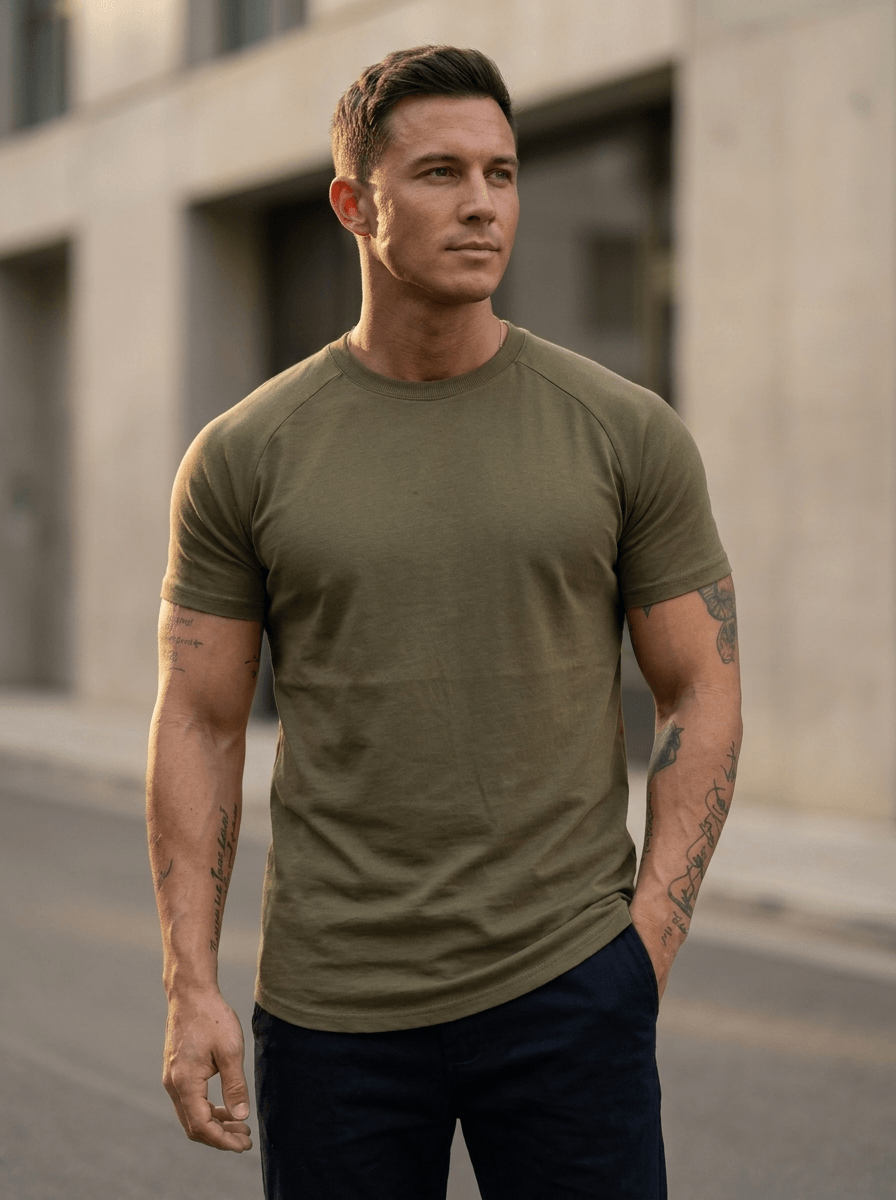 Aleano Fit T-Shirt - Olive Green