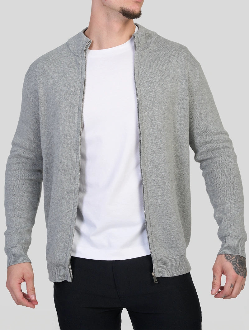 Apollo Zip Sweater - Grey