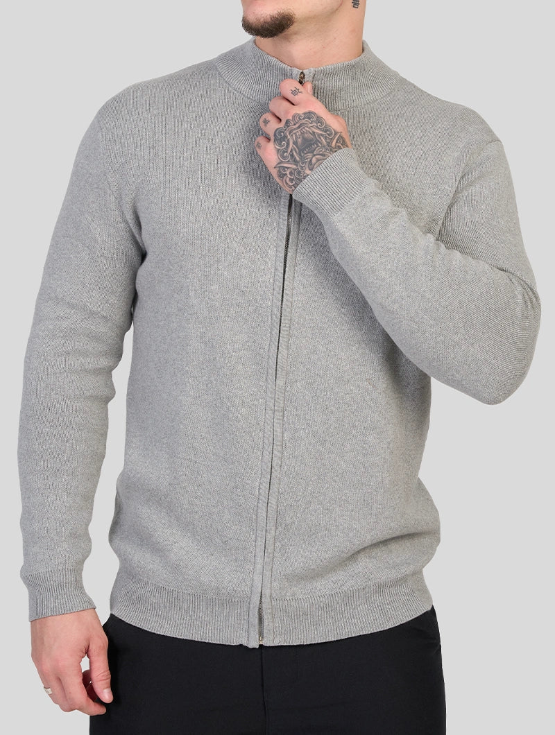 Apollo Zip Sweater - Grigio
