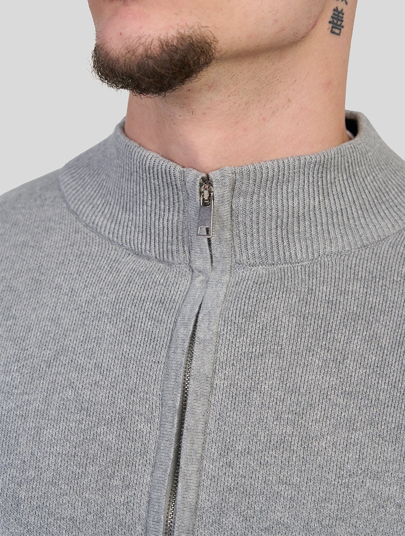 Apollo Zip Sweater - Grigio
