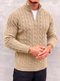 Arturo Cable-Knit Sweater - Beige