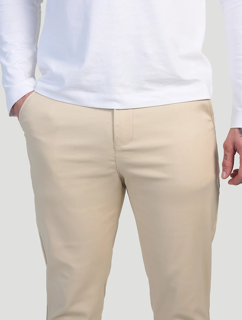 Pantaloni Stretch Astino - Beige