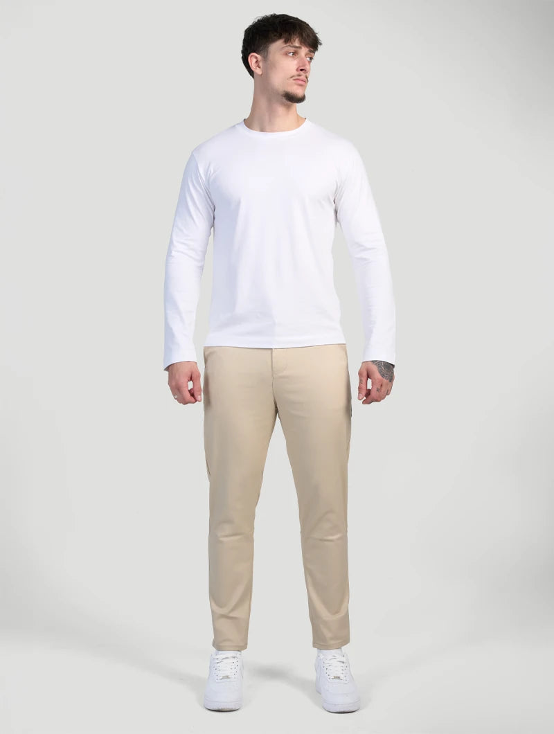 Pantaloni Stretch Astino - Beige