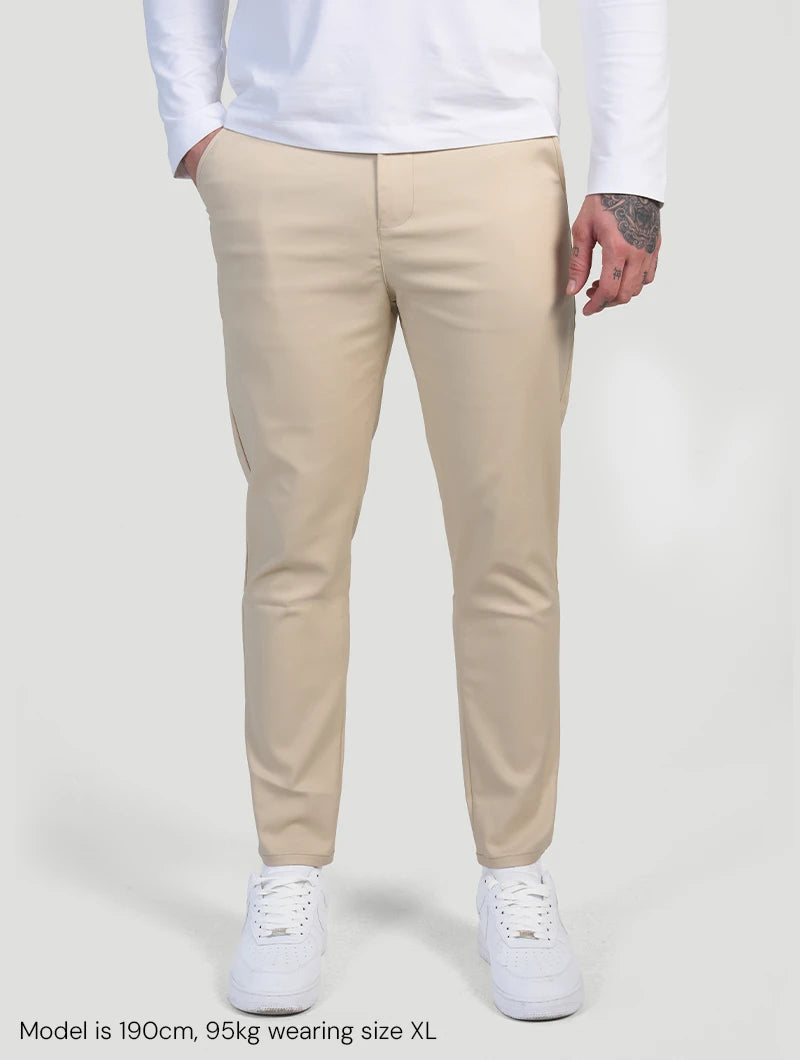Pantaloni Stretch Astino - Beige