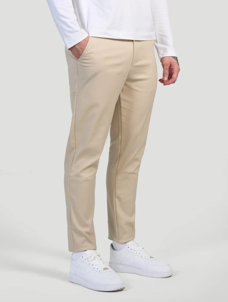 Pantaloni Stretch Astino - Beige