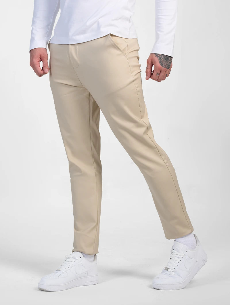 Pantaloni Stretch Astino - Beige
