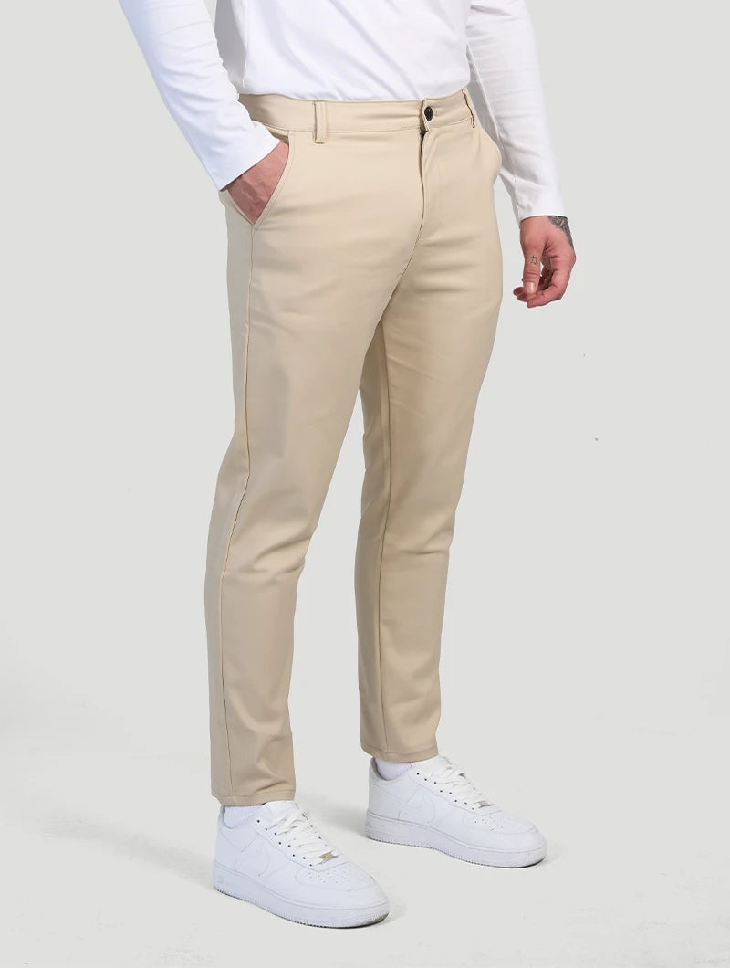 Pantaloni Stretch Astino - Beige