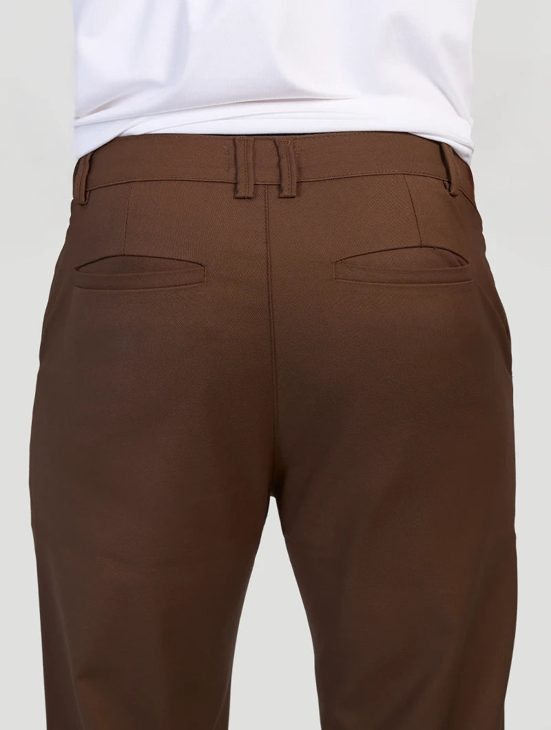 Pantaloni Stretch Astino - Marrone