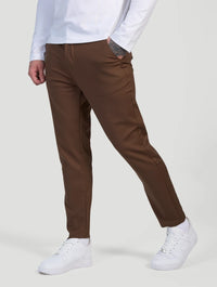 Pantaloni Stretch Astino - Marrone