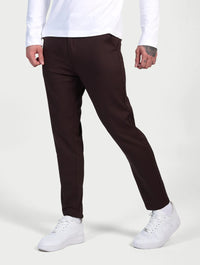 Pantaloni Stretch Astino - Marrone Scuro