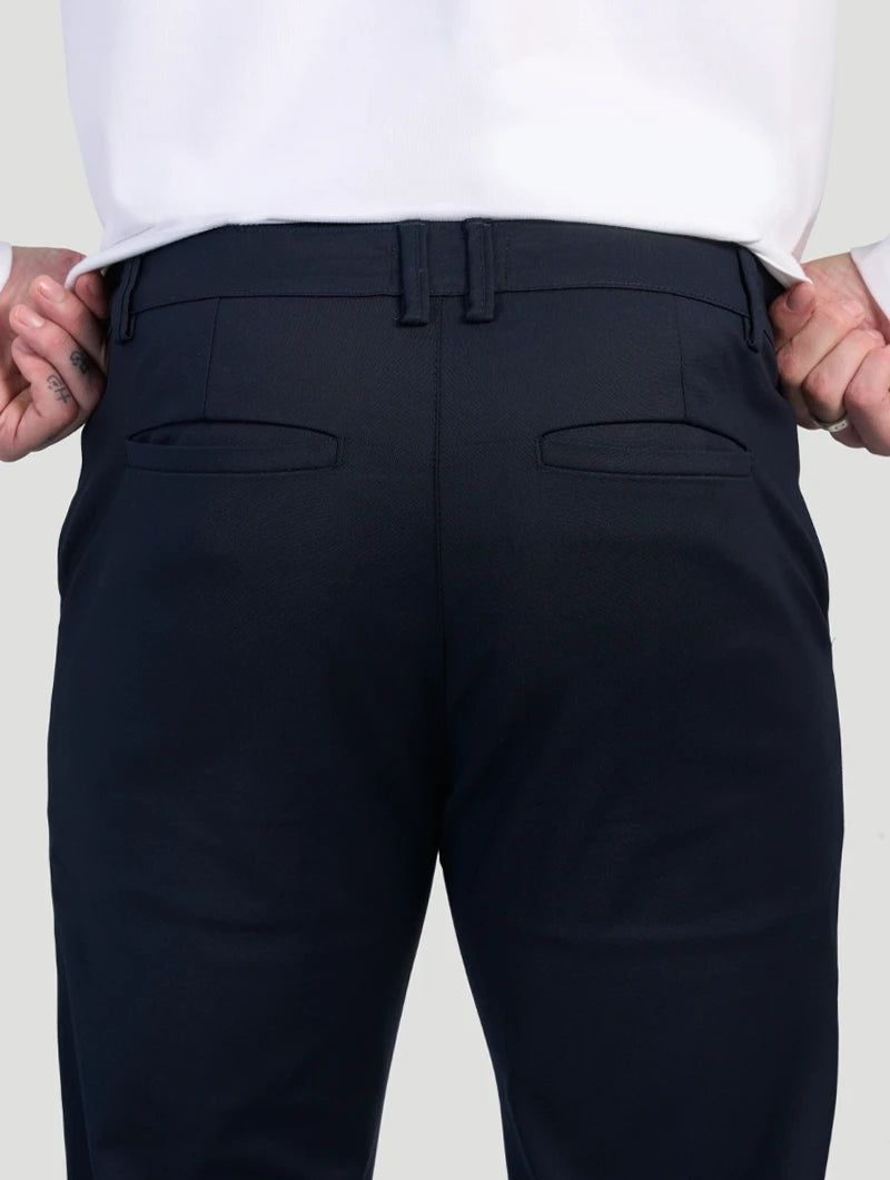 Pantaloni Stretch Astino - Blu Navy