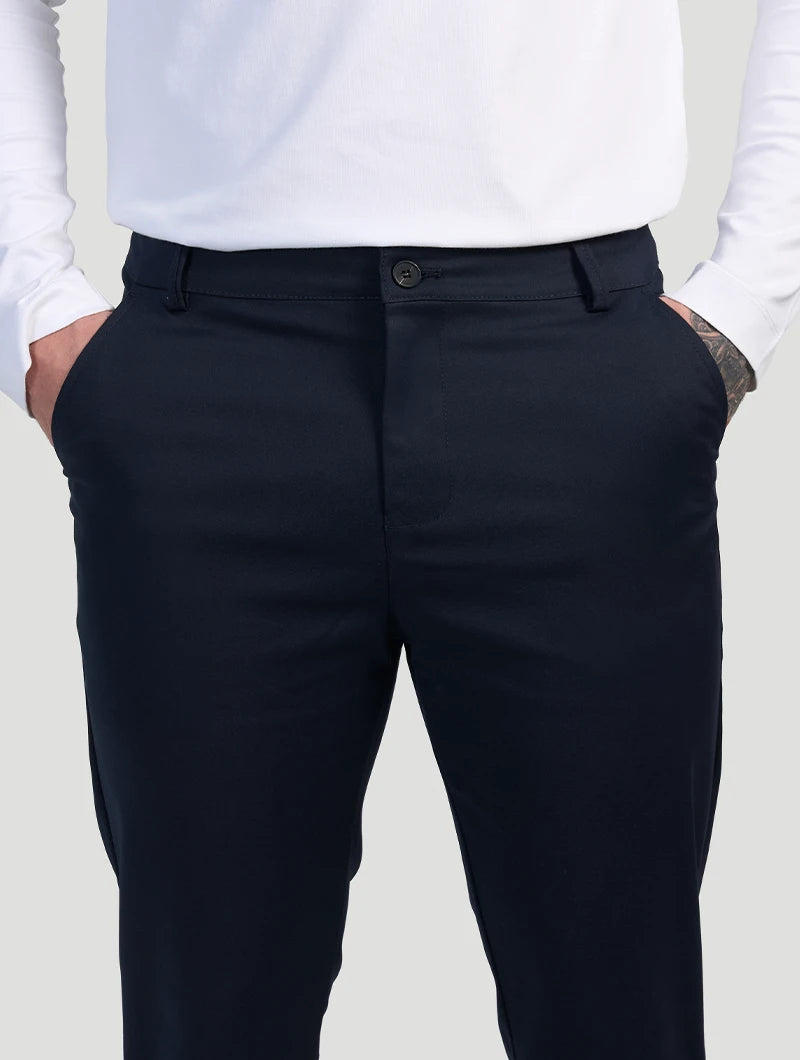 Pantaloni Stretch Astino - Blu Navy