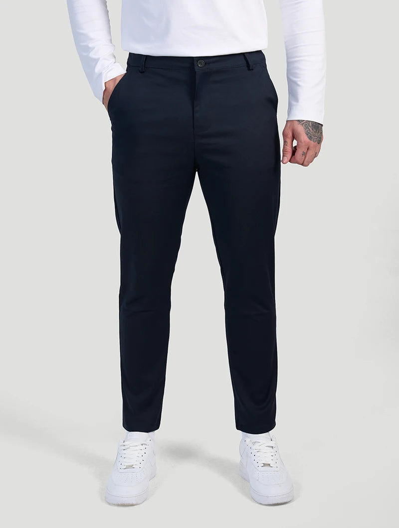 Pantaloni Stretch Astino - Blu Navy