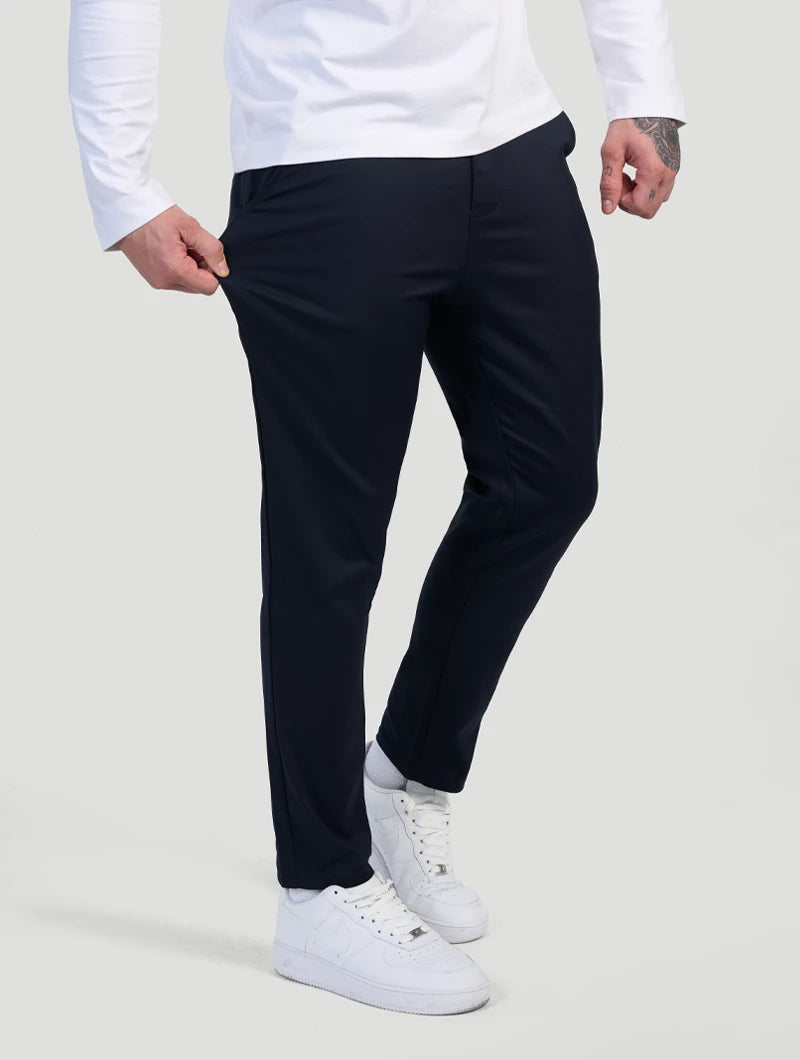 Pantaloni Stretch Astino - Blu Navy