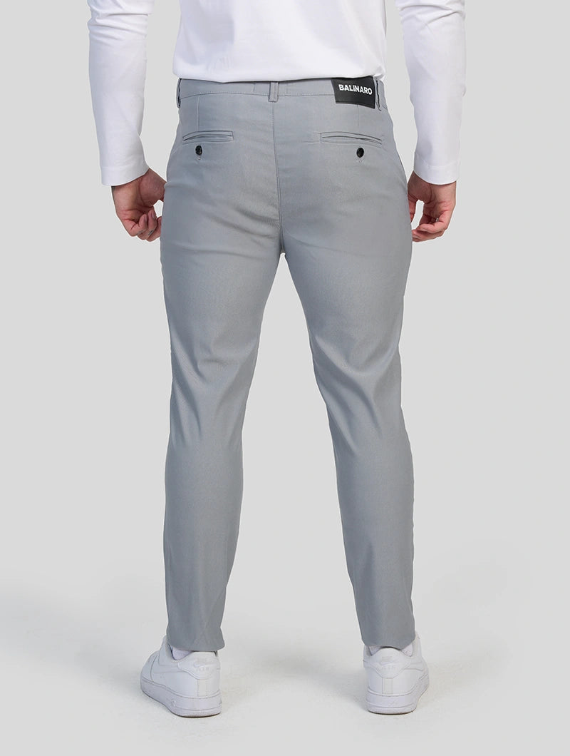 Noa Stretch Pants - Light Grey
