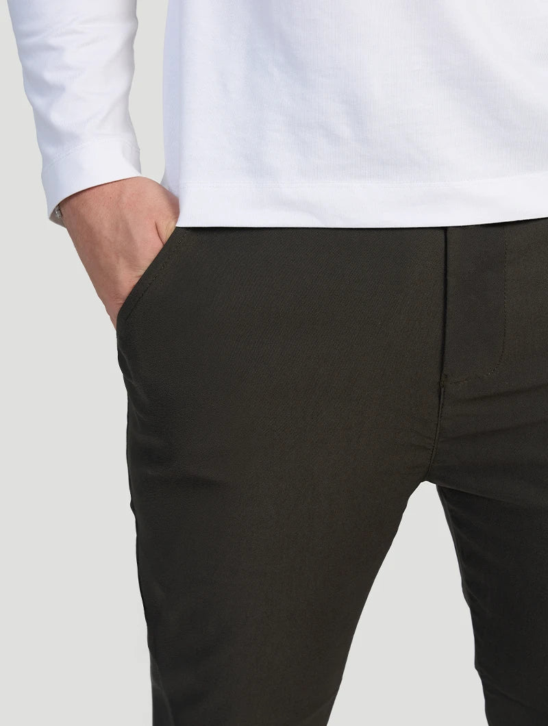 Noa Stretch Pants - Black Olive
